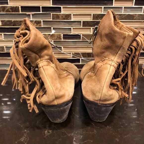 Sam Edelman Louie fringe booties Women’s Size 8.5 Boots - Picture 5 of 7